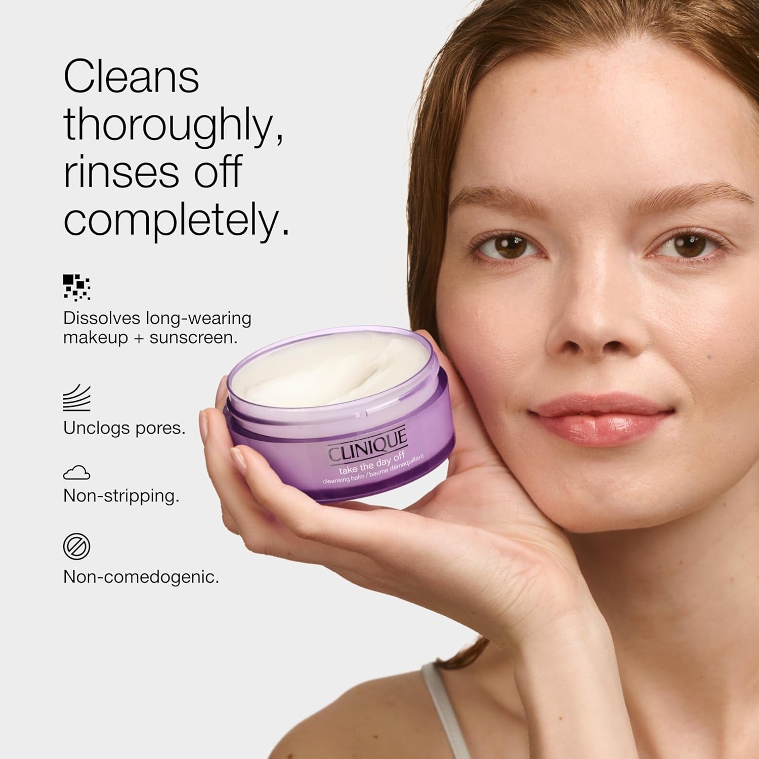 Take the Day off Cleansing Balm Makeup Remover | Dissolves Face + Eye Makeup and Sunscreen | for All Skin Types